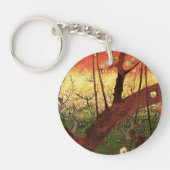 Japonismus: Blühender Pflaumenbaum von Vincent van Schlüsselanhänger (Vorderseite)