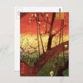 Japonismus: Blütenbaum von Vincent van Gogh Postkarte (Vorne/Hinten)