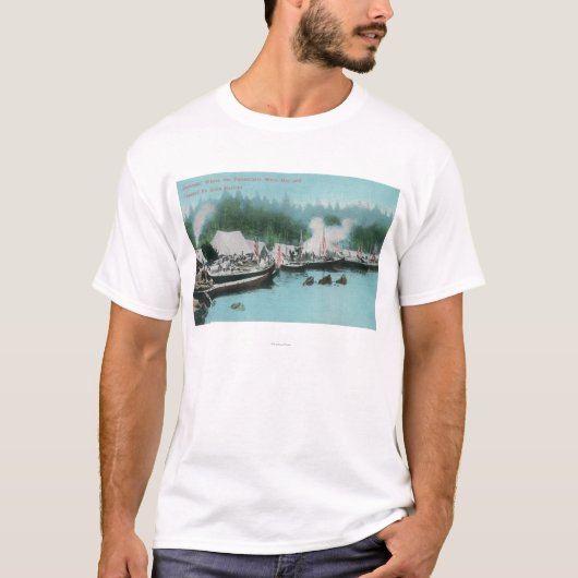 Japonski Insel - Potlatchers u. Sitka Eingeborene T-Shirt (Vorderseite)