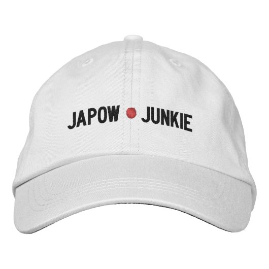 Japow Junkie Bestickte Baseballkappe (Vorderseite)