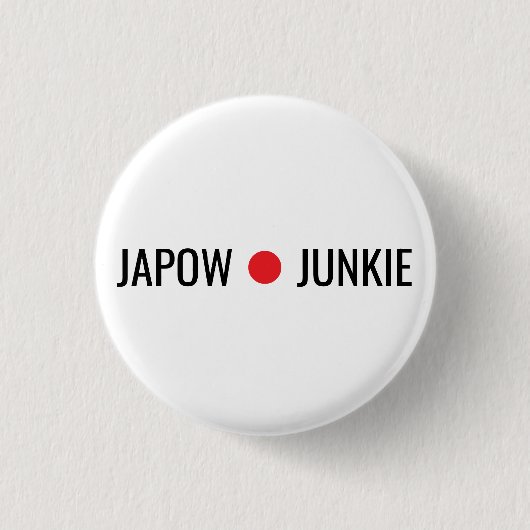 Japow Junkie Button (Vorderseite)