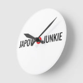 Japow Junkie Runde Wanduhr (Winkel)