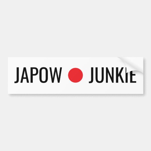 Japow junkie Sticker Autoaufkleber (Vorne)