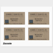 Jar Candle Country Custom Scent Business Label Rechteckiger Aufkleber (Blatt)