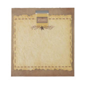 Jar Candle Notepad Notizblock (Vorderseite)