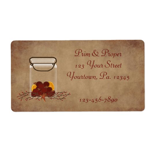 Jar Fixins Product Label (Vorne)