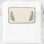 Jar/Gewürzkleber-Etikett VII Rechteckiger Aufkleber (Tasche)