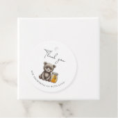 Jar Honig und Teddy Bären danke Geschenkanhänger (Beispiel)
