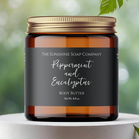 JAR-Label für Minimalistische graue wasserdichte K Wasserflaschenetikett