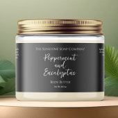 JAR-Label für Minimalistische graue wasserdichte K Wasserflaschenetikett