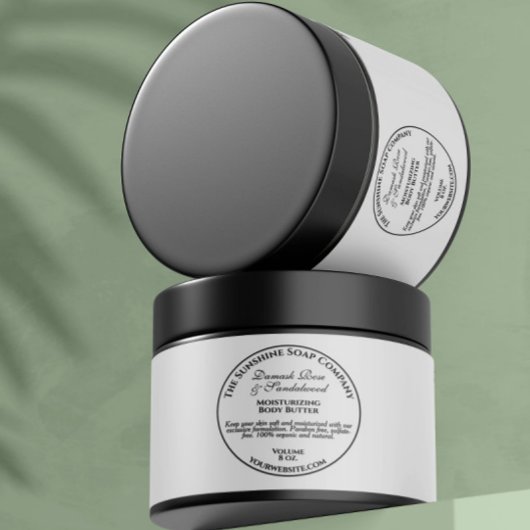 Jar Label für Vintage Kosmetik Wasserflaschenetikett