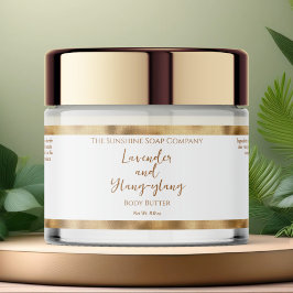 JAR-Label für wasserdichte Kosmetika mit weißem un Wasserflaschenetikett