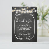 Jar, Mason Jar, Erwachsener, danke Karte (Stehend Vorderseite)