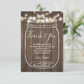 Jar, Mason Jar, Erwachsener, danke Karte (Stehend Vorderseite)