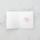 Jar of Flower Hearts Valentine's Day Card Dankeskarte (Innenseite)