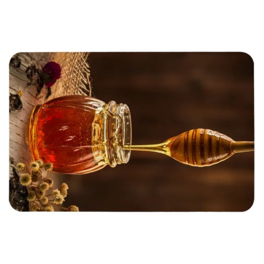 Jar of Honey Flexible Foto Magnet (Horizontal)