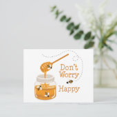 Jar of Honey Postkarte (Stehend Vorderseite)