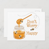 Jar of Honey Postkarte (Vorne/Hinten)