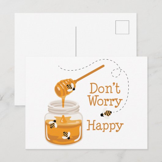 Jar of Honey Postkarte (Vorne/Hinten)