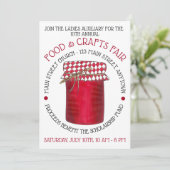 Jar of Jelly Jam Food Craft Festival Einladung (Stehend Vorderseite)