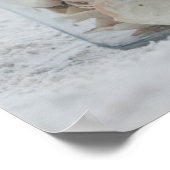 Jar of Seashells am Strand | Florida Poster (Ecke)