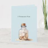 Jar of Shells Treasure You Karte (Vorderseite)