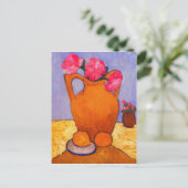 jar, peonies and Oranges by Modersohn Postkarte (Stehend Vorderseite)