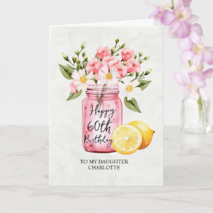 Jar Pink Blume Jubiläum Jubiläumsjubiläum Grüße Karte