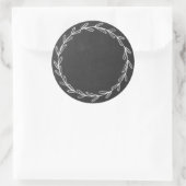 Jar/ Spice Blank Hand Dragedraht Khalkboard Clas Runder Aufkleber (Tasche)