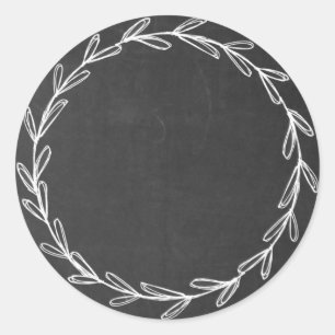 Jar/ Spice Blank Hand Dragedraht Khalkboard Runder Aufkleber