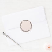 Jar/ Spice Blank Hand Dragedraht Kraut Blush Pink Runder Aufkleber (Umschlag)