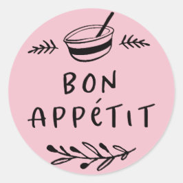 Jar/Spice-Bon Appétit-Aufkleber Runder Aufkleber