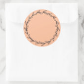 Jar/Sprudelschurz Peach Fuzz Runder Aufkleber (Tasche)