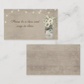 Jar- und Leuchtenkarte Visitenkarte (Vorne/Hinten)