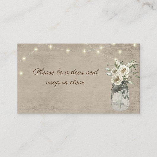 Jar- und Leuchtenkarte Visitenkarte (Vorderseite)