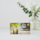 Jar voller Wandel | Finanzielles Logo Visitenkarte (Stehend Vorderseite)