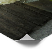 Jar von Hydrangeas & Barnholzplakat Poster (Ecke)