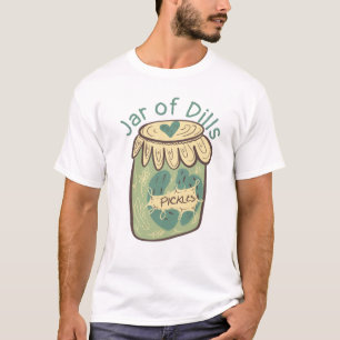 Jar von Pickles Dill Green Food Lover T-Shirt