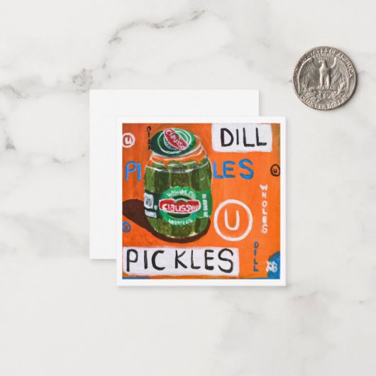 Jar von Pickles Mitteilungskarte (Vorderseite/Rückseite Beispiel)
