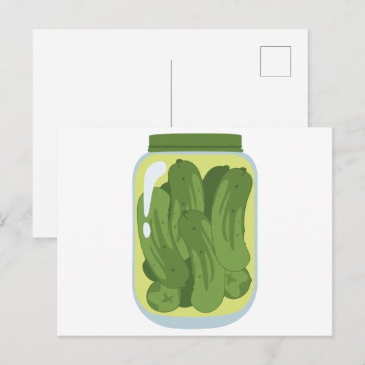 Jar von Pickles Postkarte (Vorne/Hinten)