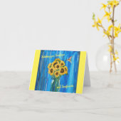 Jar von Sunshine, Notecard, denkt an euch Karte (Gelbe Blume)