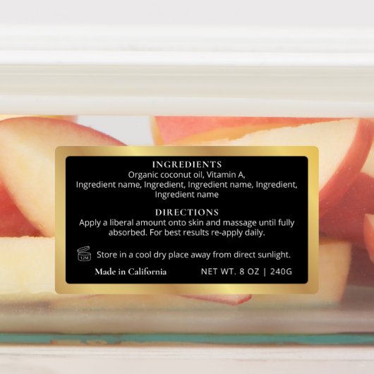 Jar Waterproof Etiketten (Befestigt)