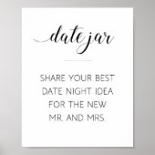 Jar Wedding Advice Sign Poster (Vorne)