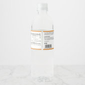 Jar Wraparound Label "White Minimalistisch Bee Hon Wasserflaschenetikett (Rückseite)