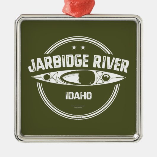 Jarbidge River Idaho Kayaking Ornament Aus Metall (Vorne)