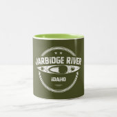 Jarbidge River Idaho Kayaking Zweifarbige Tasse (Mittel)