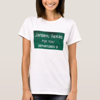 Jarden, Texas-Verkehrsschild T-Shirt