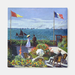 Jardin à Sainte-Adresse von Claude Monet Magnet