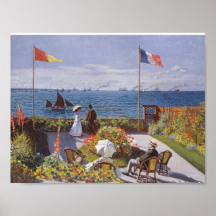 Jardin a Sainte-Adresse von Claude Monet Poster