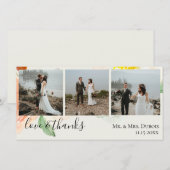 Jardin De Fleurs Wedding Foto Vielen Dank Dankeskarte (Vorne/Hinten)